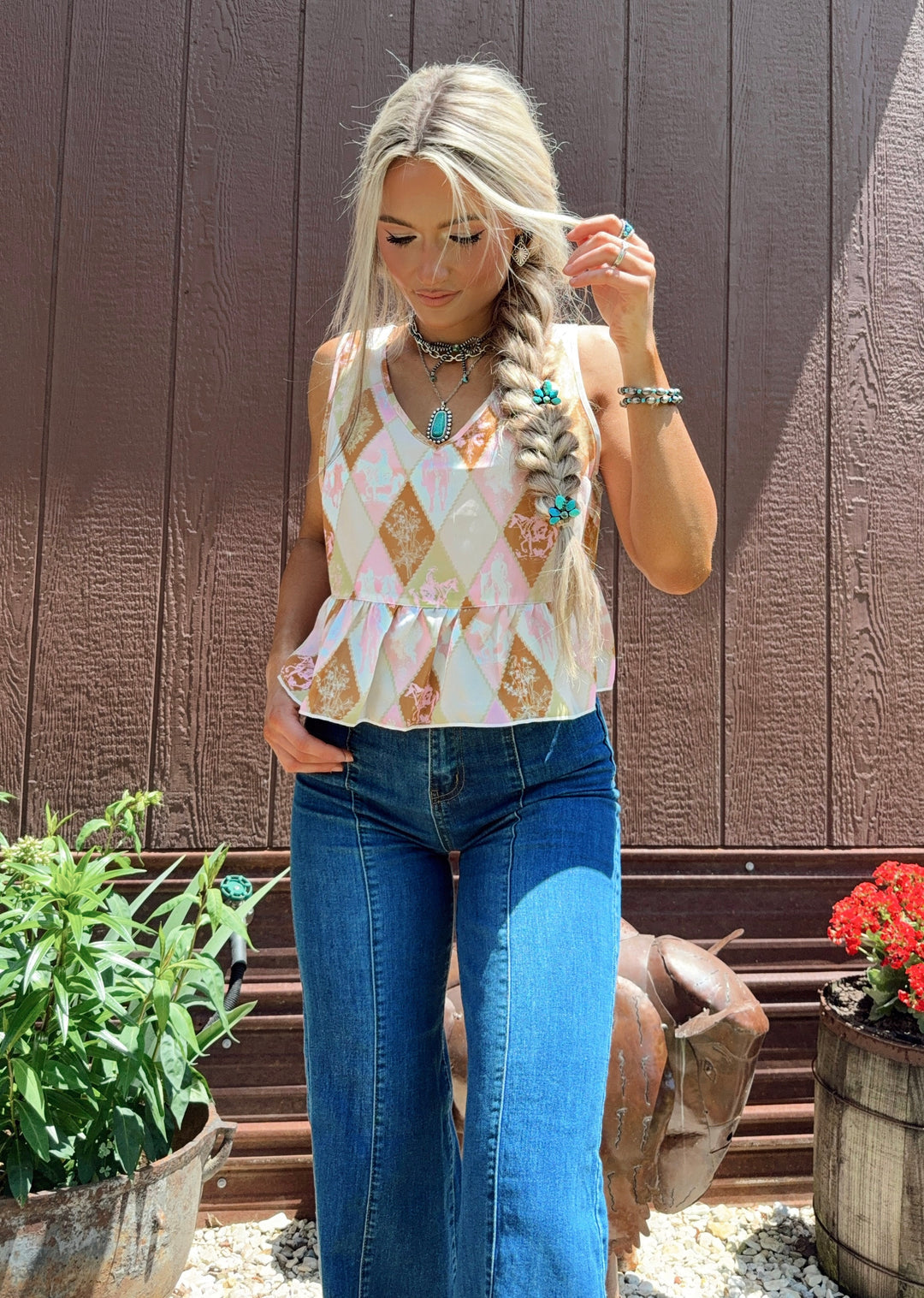 Preppy Pony Top