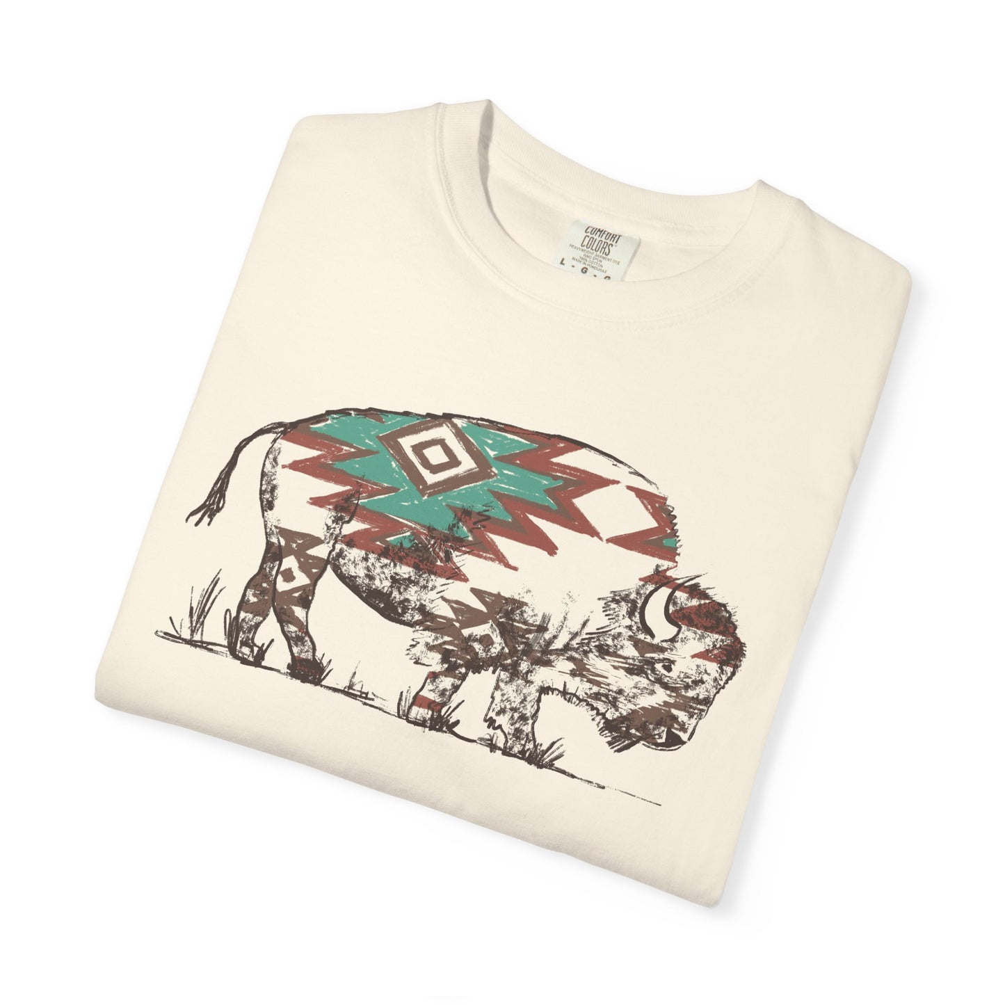 Southwest Aztec Buffalo T-Shirt | Comfort Colors Tee