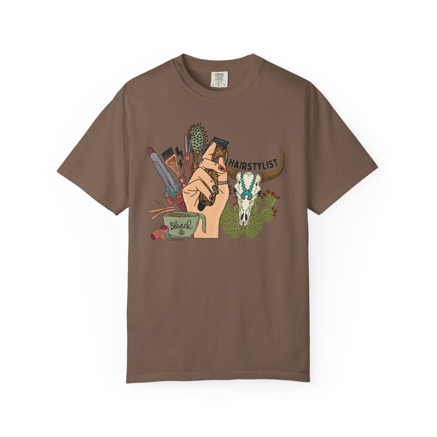 Hairstylist Retro Western T-Shirt | Comfort Colors Tee