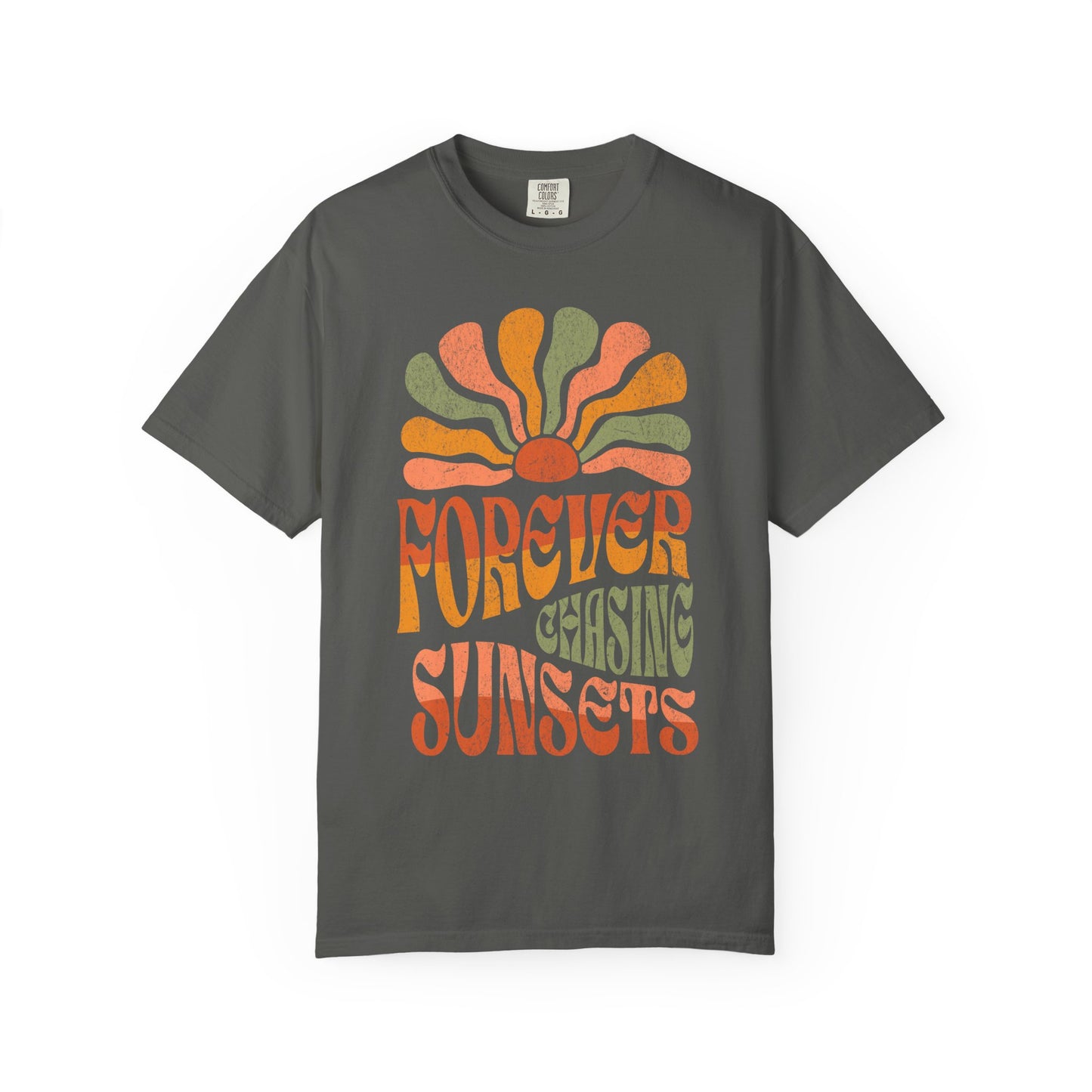 Forever Chasing Sunsets T-Shirt | Comfort Colors Tee