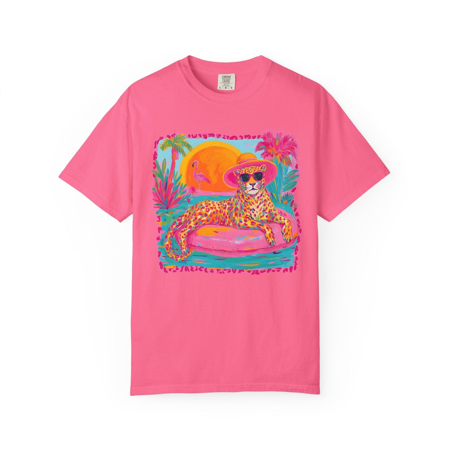 Leopard Sunset T-Shirt | Comfort Colors Tee