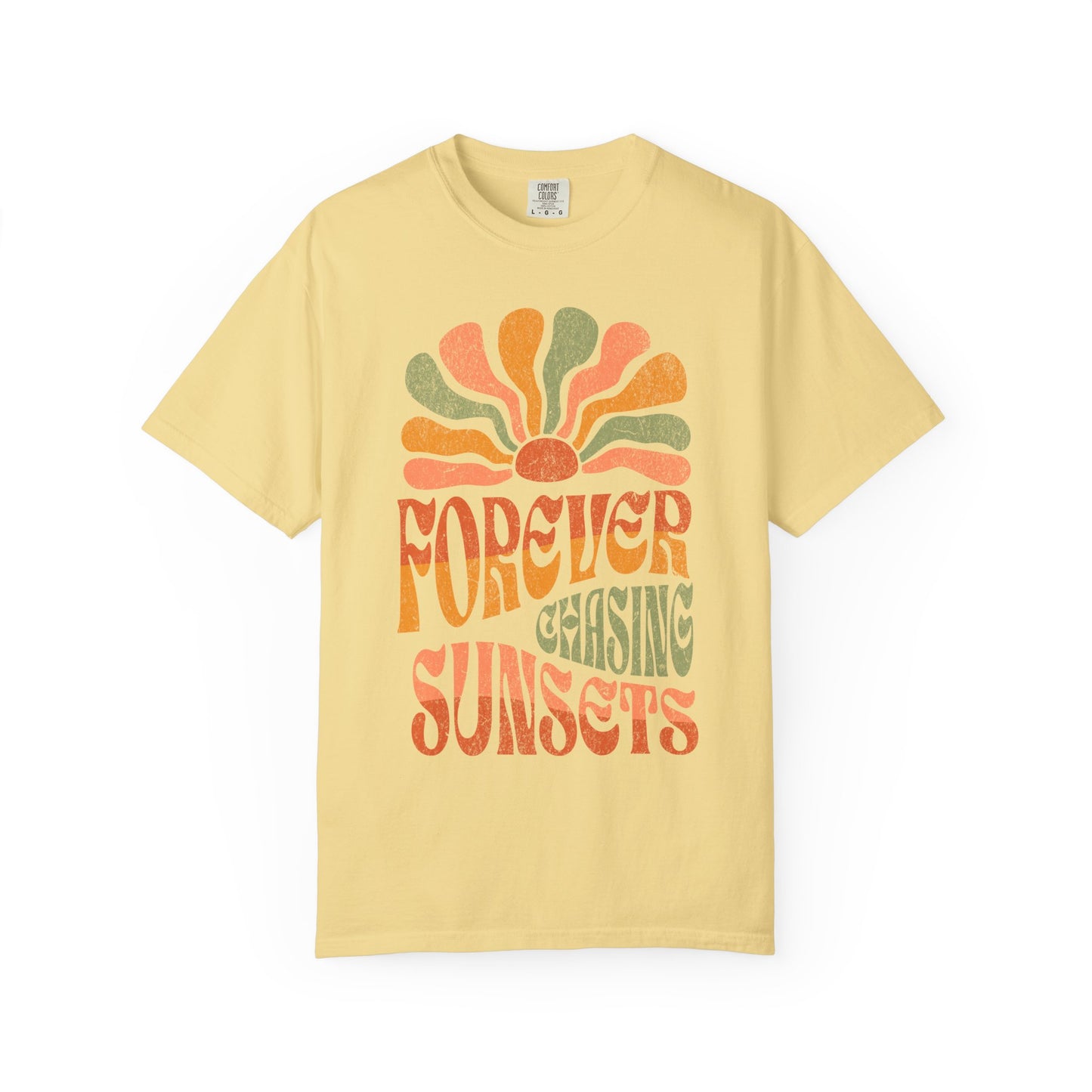 Forever Chasing Sunsets T-Shirt | Comfort Colors Tee
