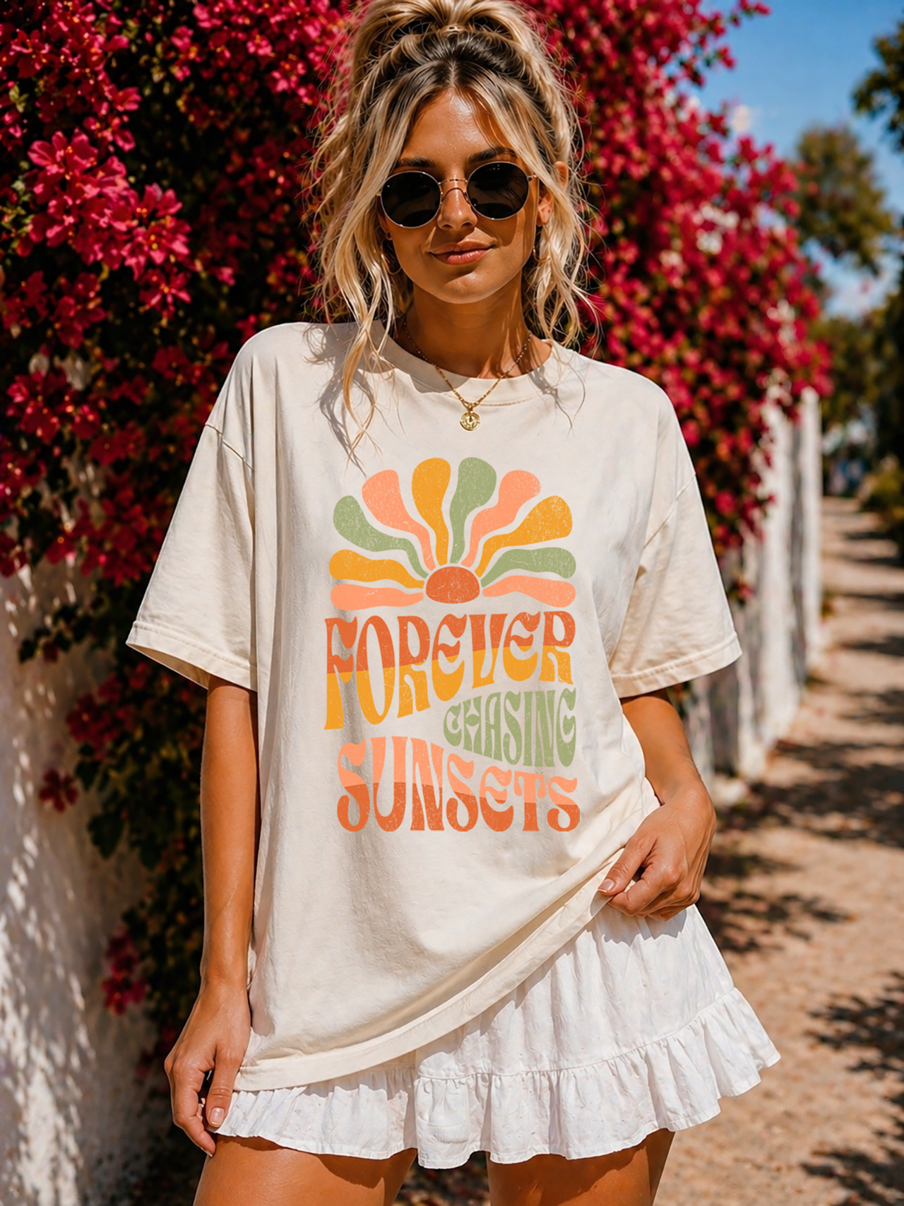 Forever Chasing Sunsets T-Shirt | Comfort Colors Tee