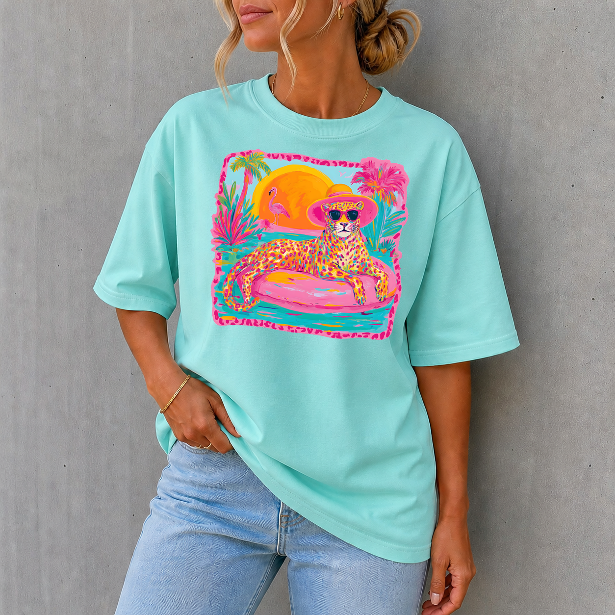 Leopard Sunset T-Shirt | Comfort Colors Tee
