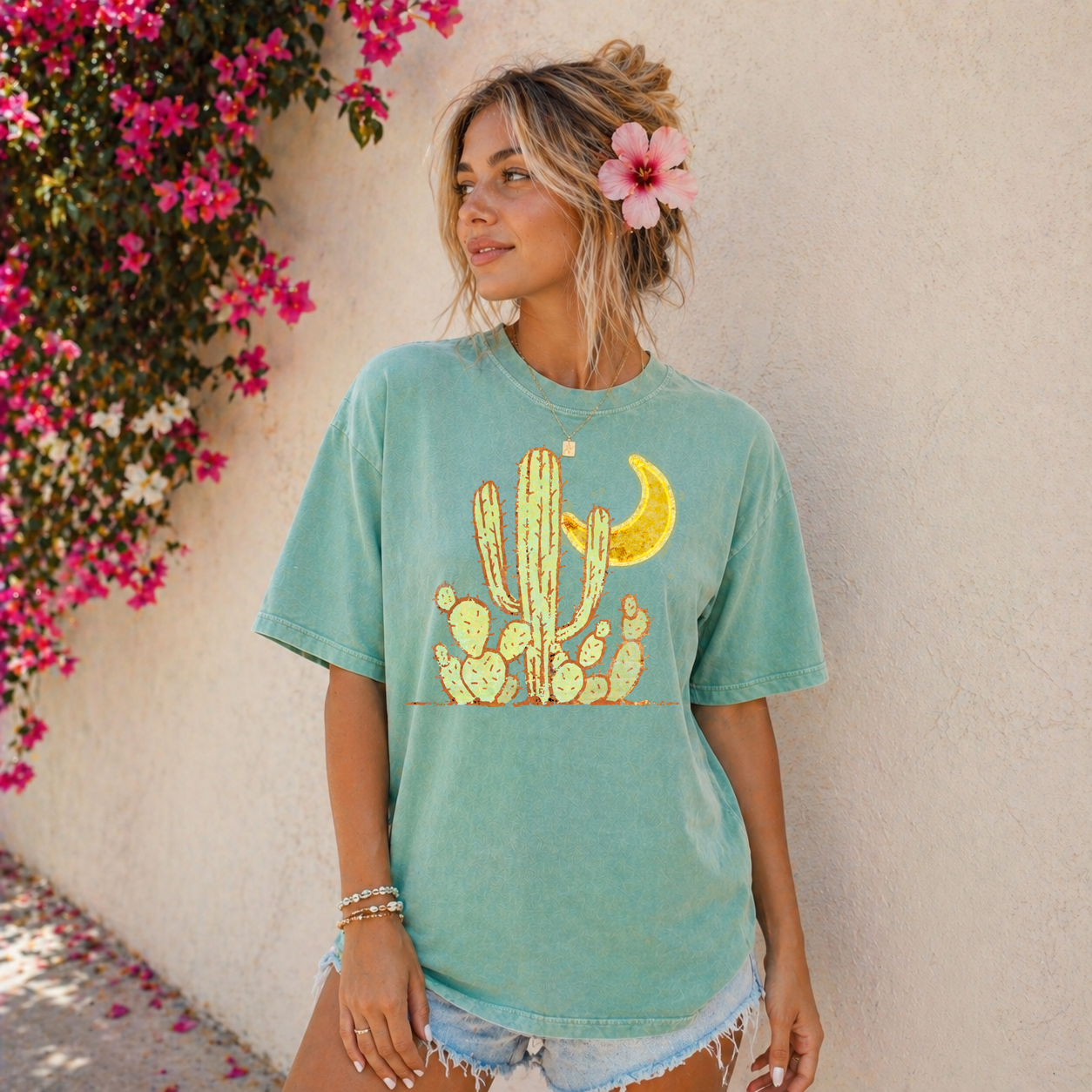 Cactus Moon T‑Shirt | Comfort Colors Tee