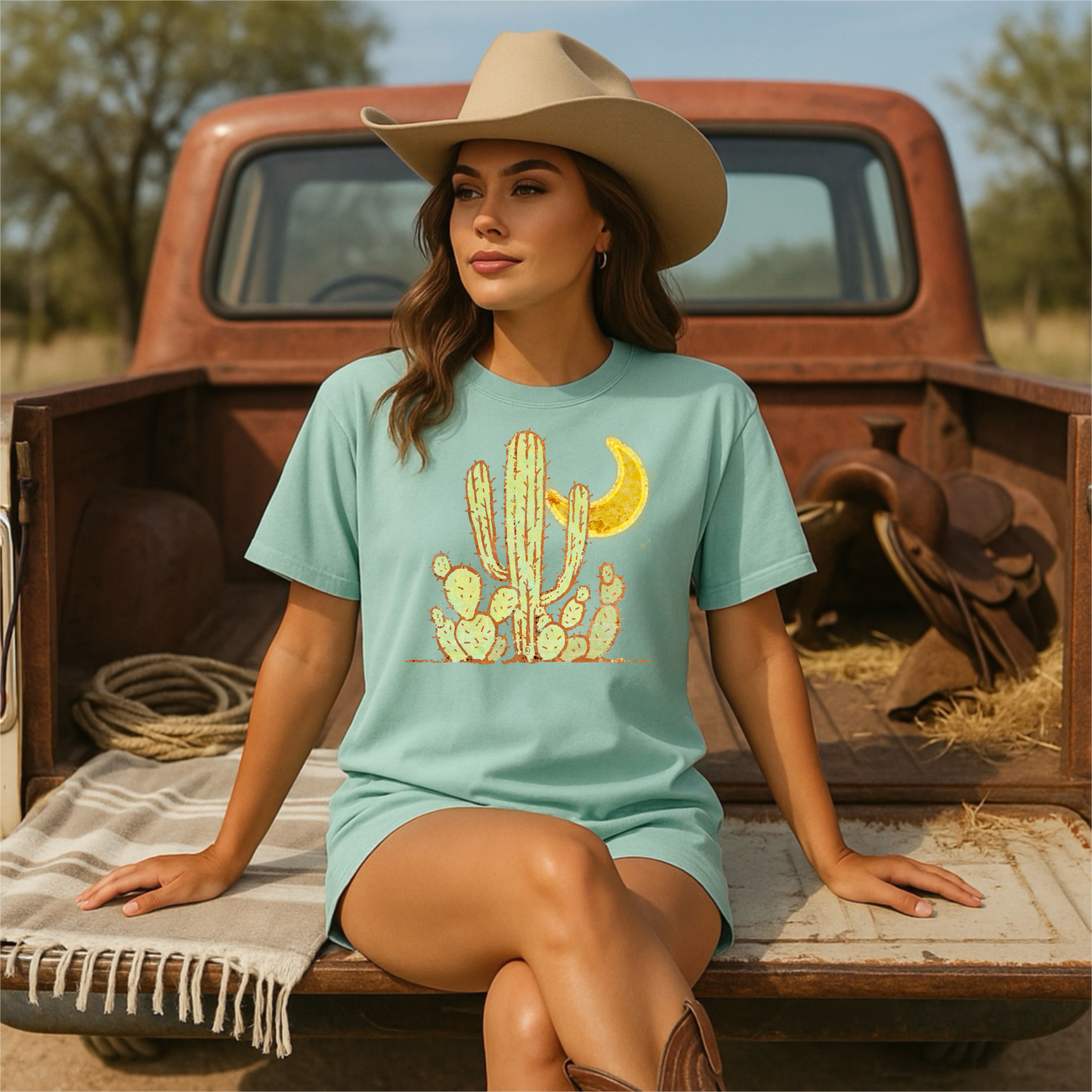 Cactus Moon T‑Shirt | Comfort Colors Tee