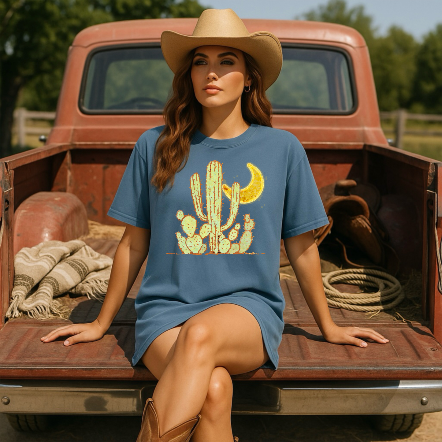 Cactus Moon T‑Shirt | Comfort Colors Tee