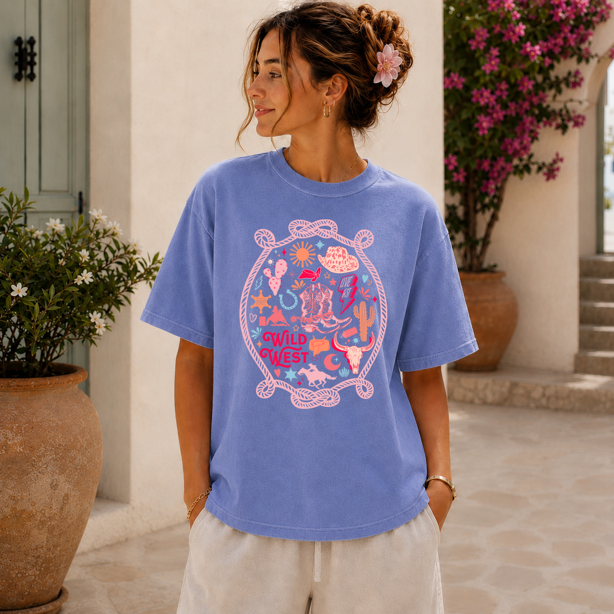 Wild West Graphic T-Shirt  | Comfort Colors Tee
