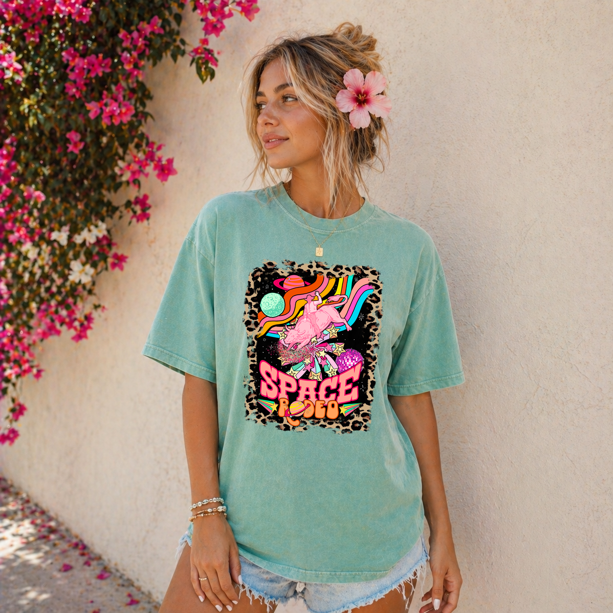 Space Rodeo Graphic T-Shirt | Comfort Colors Tee