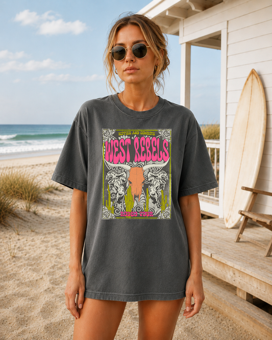 West Rebels Vintage Rock T-Shirt  |  Comfort Colors Tee
