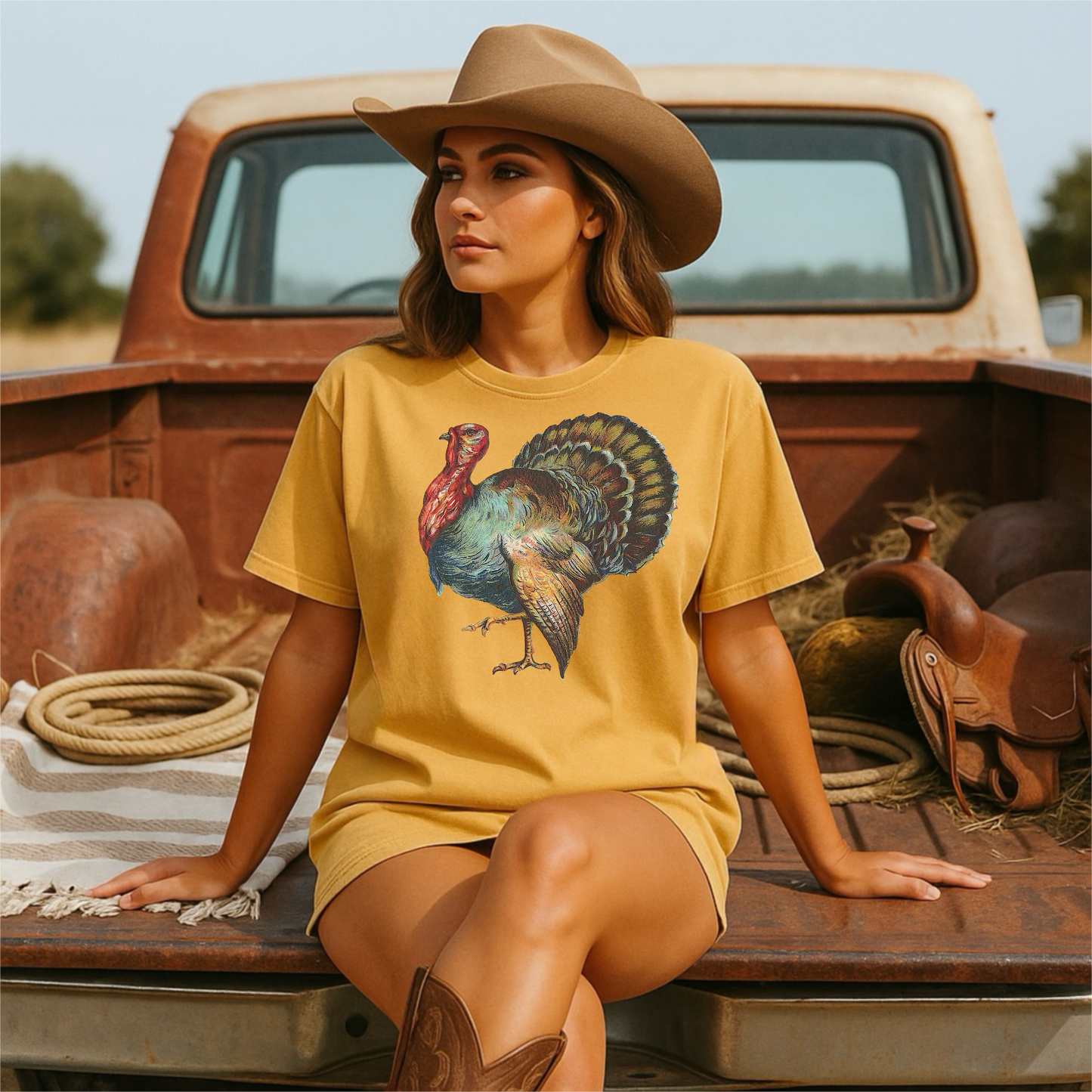 Vintage Turkey T-Shirt | Comfort Colors Tee