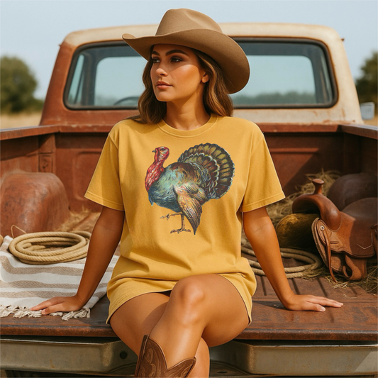 Vintage Turkey T-Shirt | Comfort Colors Tee