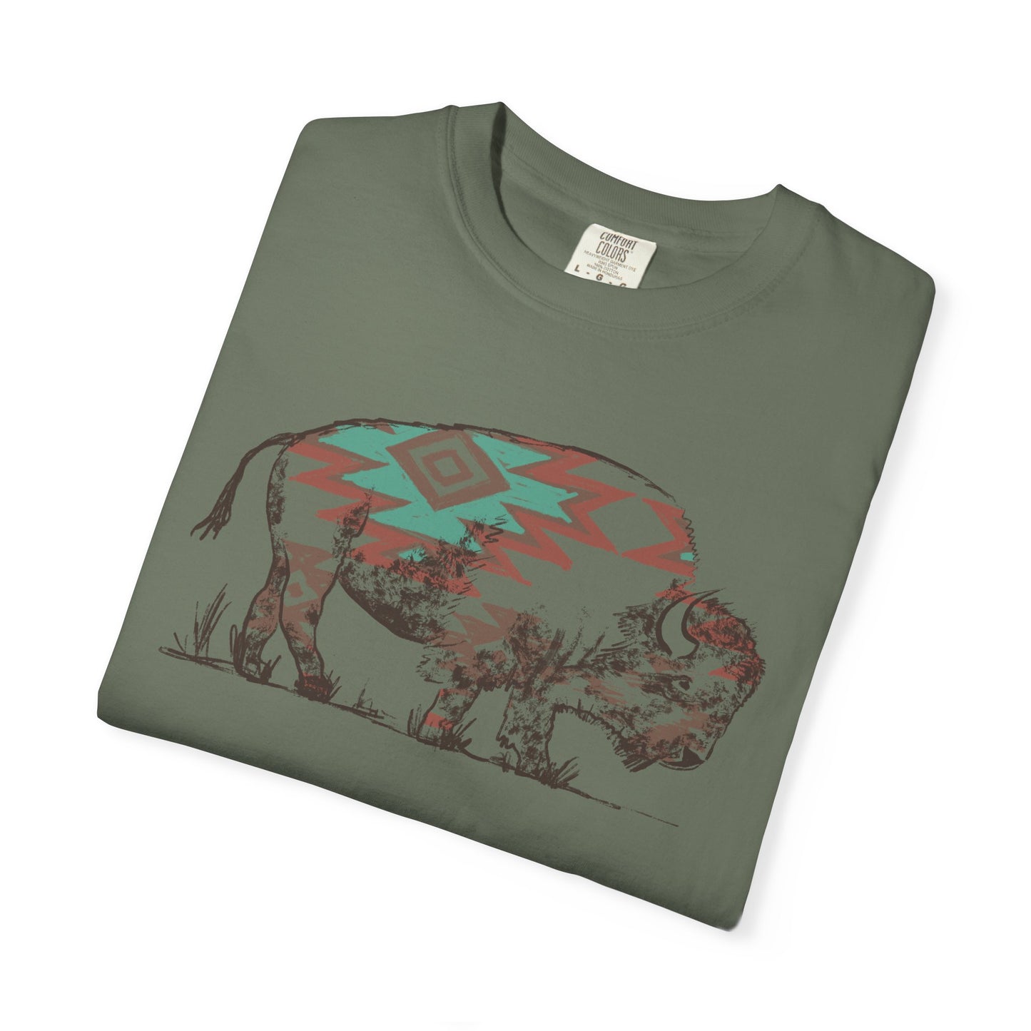 Southwest Aztec Buffalo T-Shirt | Comfort Colors Tee