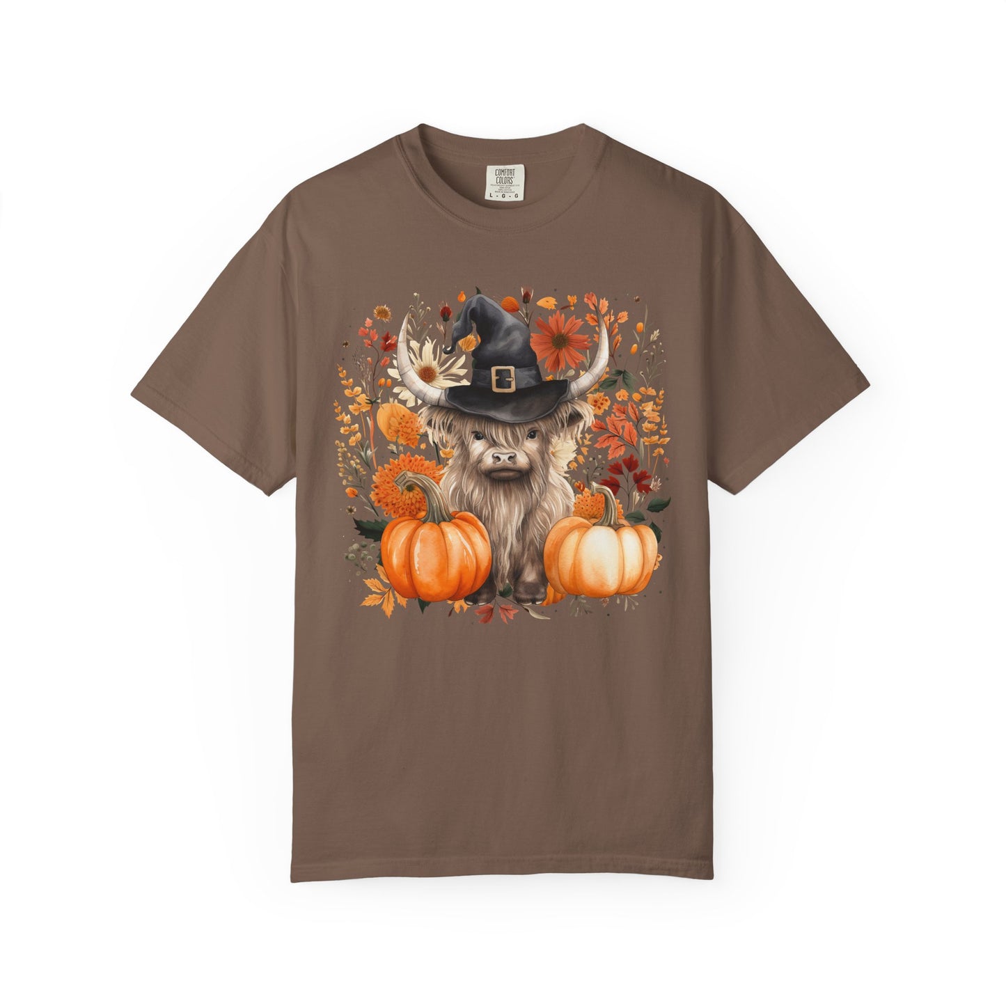 Highland Cow Pumpkin T-Shirt | Comfort Colors Tee