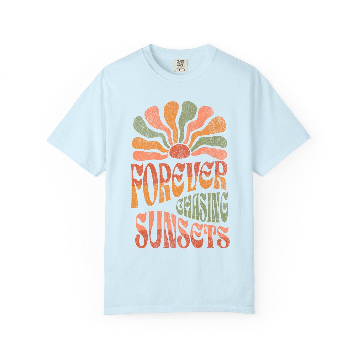 Forever Chasing Sunsets T-Shirt | Comfort Colors Tee