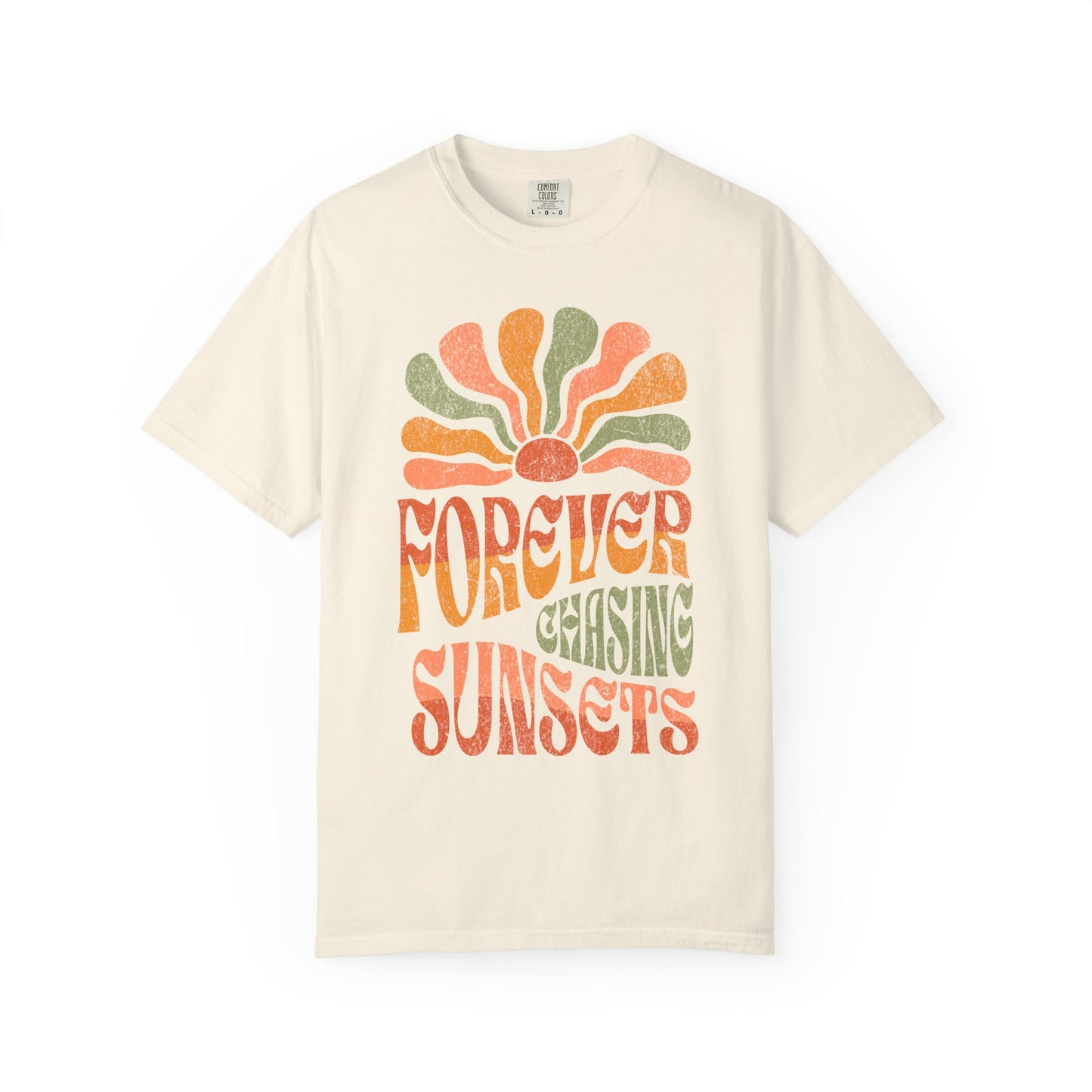 Forever Chasing Sunsets T-Shirt | Comfort Colors Tee