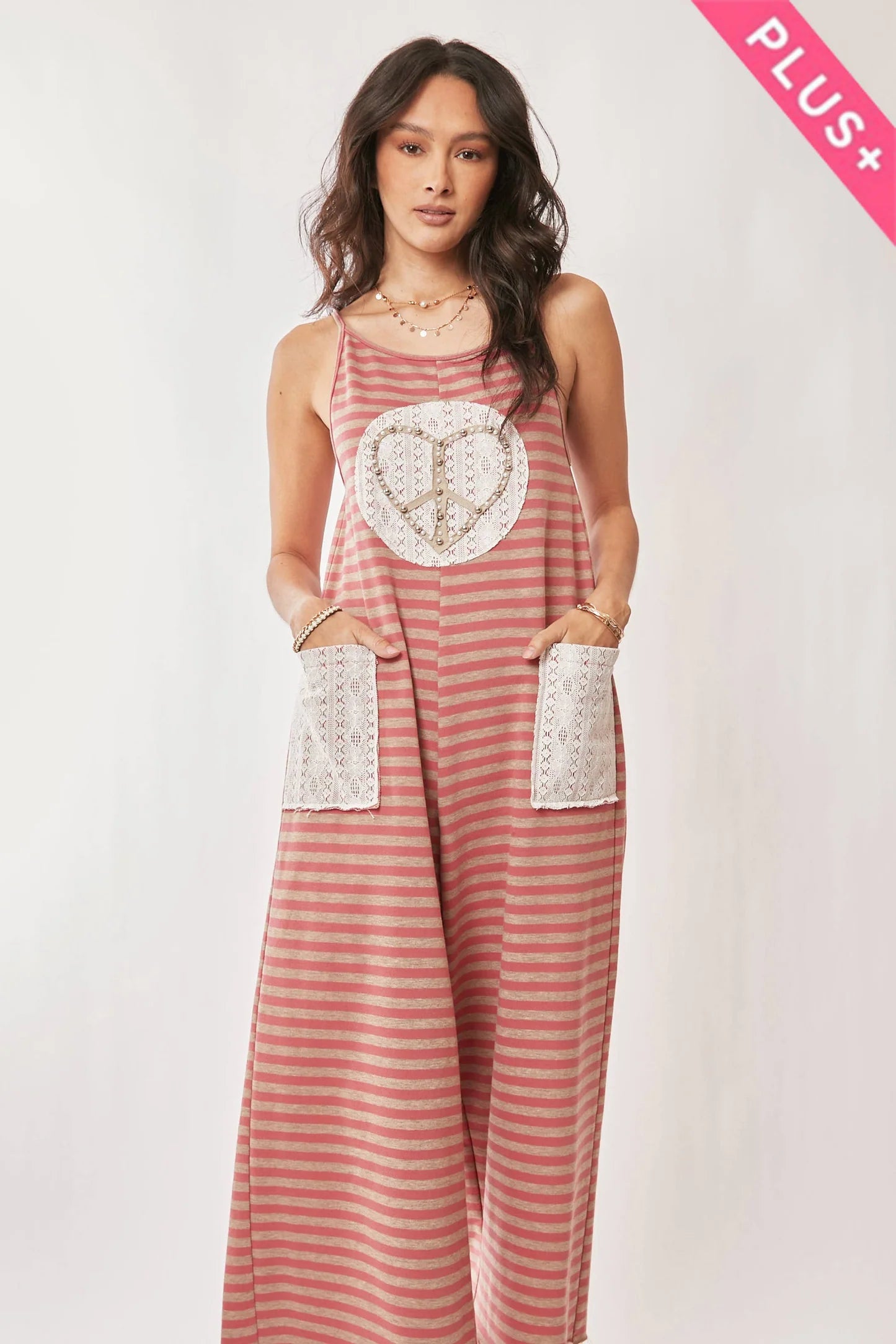 Peace and Lace Patches Jumper •Curvy•