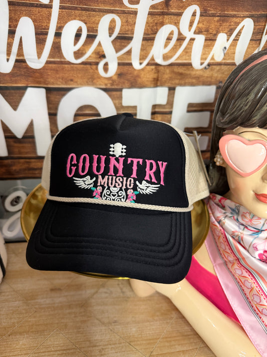 Black Country Music Hat
